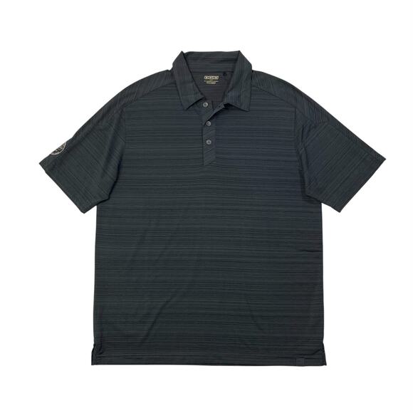 Waste Management Phoenix Open Polo Shirt Mens L Large Charcoal Elixir Ogio Golf
